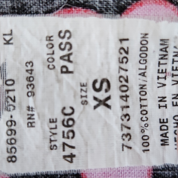 Floral scrub top, sz xs - Picture 3 of 8